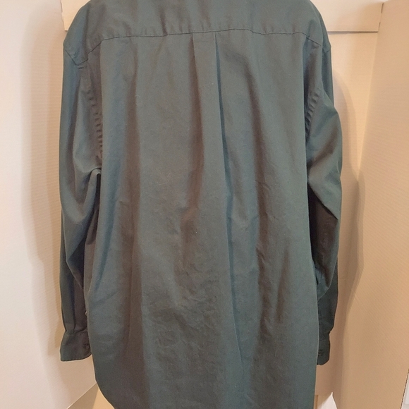 Port Authority Men’s Button Down Long Sleeve Green Dress Shirt - Picture 5 of 6